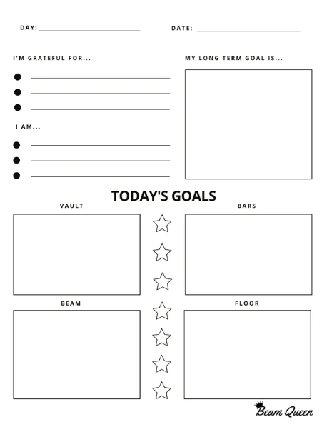 Gymnastics Goal Planner & Gymom Journal Bundle